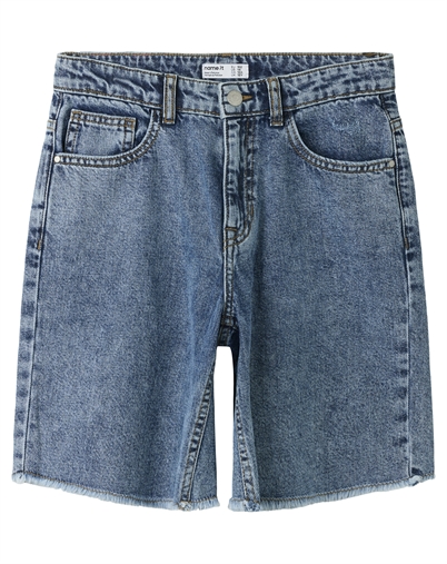 Name It - NKFBella Wide Denim Shorts - Medium Blue Denim